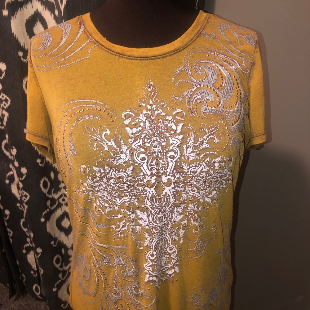 Maurices mustard top
